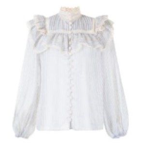 Zimmermann Nautical Blouse w Tassels NWOT